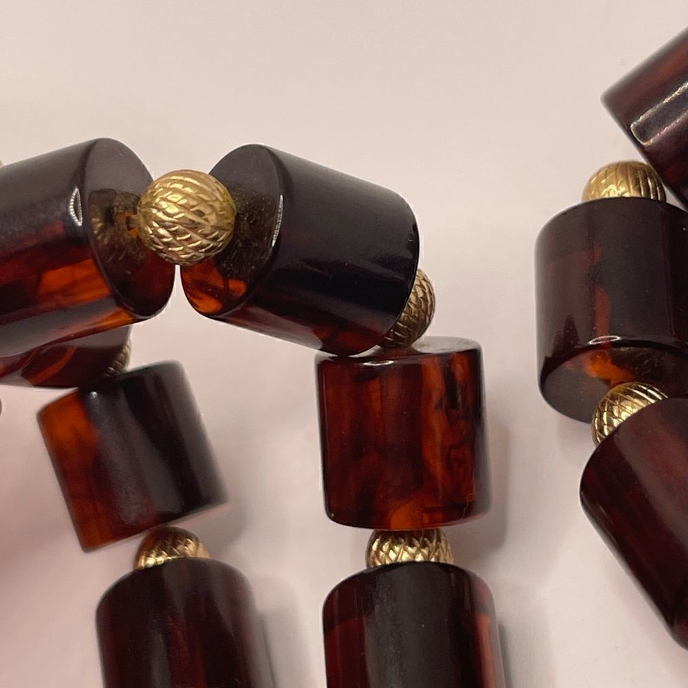 Rare vintage crown  TRIFARI Bakelite choker necklace - Picture 7 of 14